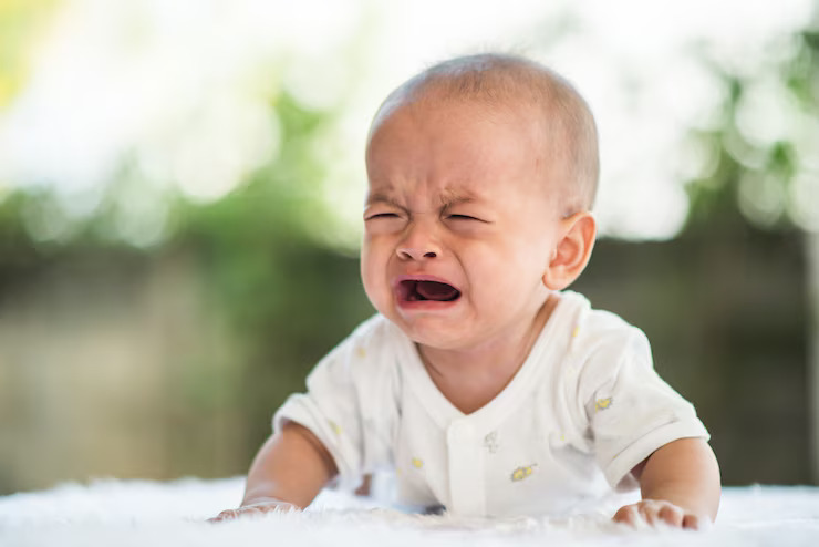 alt= perut bayi kembung