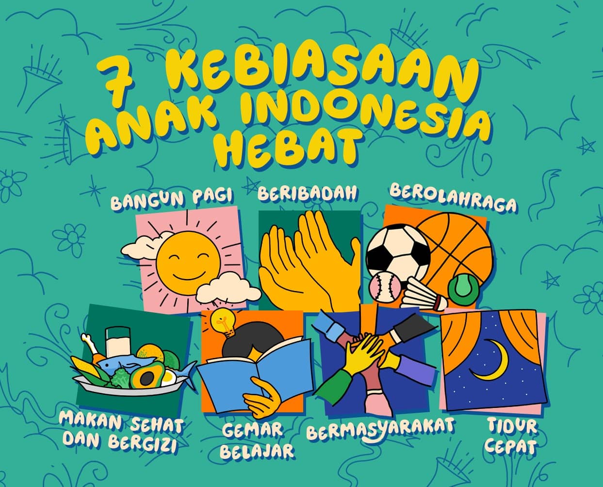 alt= 7 kebiasaan anak indonesia hebat